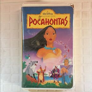 Vintage Disney Pocahontas VHS with Purple and Red Cover
